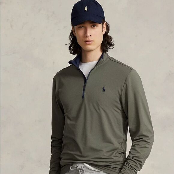 Polo Ralph Lauren men’s performance jersey lightweight quarter zip pullover - Picture 2 of 6